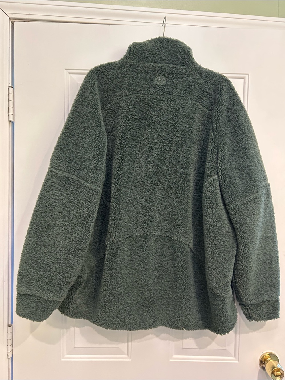 Lululemon Scuba Oversized Funnel-Neck Sherpa Half-Zip Dark Forest XL/XXL - Picture 4 of 7